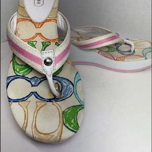 Coach Felicite Wedge Sandal size 7.5